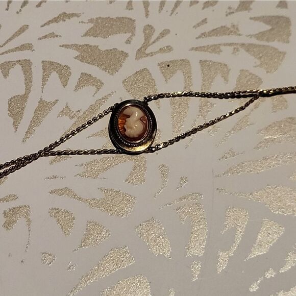 Vintage 14k Gold Vermeil Danecraft Cameo Braclet - Picture 4 of 6